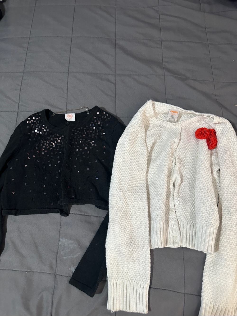 Gymboree Girls Medium Cardigan Red Flower